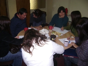 El grupo de personas que asistió al taller.