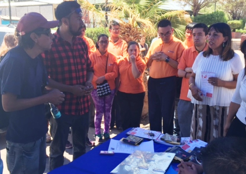 En Calama se realizó recreación del Voto Asistido Tu Voto, Tu Derecho