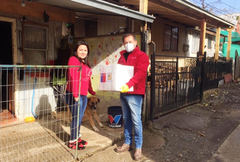 SENADIS participa en entrega de cajas de alimentos para familias de Renaico, Angol y Victoria