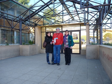 La Coordinadora del SENADIS Aysén, Bárbara Díaz, junto a profesionales de la Seremi de Salud Aysén.