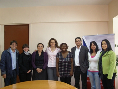 Directora Nacional del Senadis junto a comisión española de Canarias y profesionales de la institución.