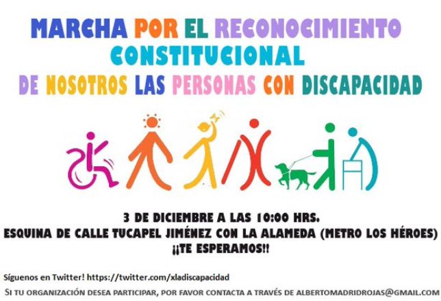 Afiche de la marcha. 