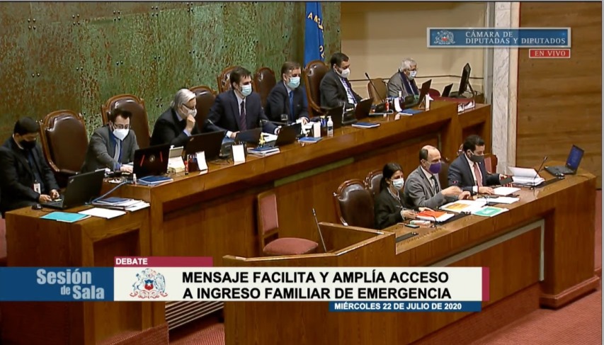 Cámara de Diputados aprueba proyecto que hará más simple y expedito el acceso al Ingreso Familiar de Emergencia