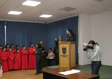 Directora Nacional del SENADIS en su discurso a los asistentes en la firma de protocolo de Acceso Universal para la región de La Araucanía.