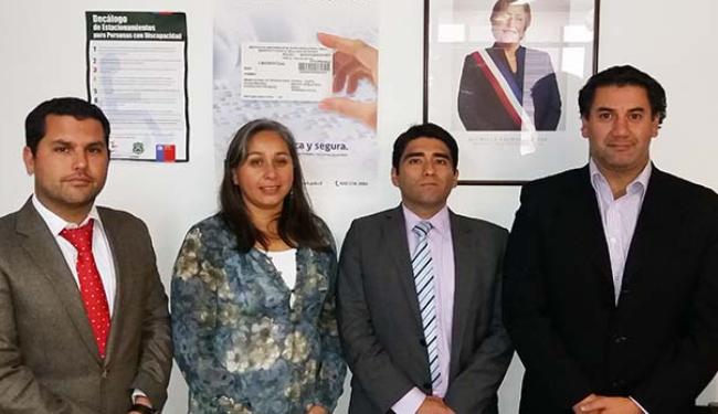 Directora Regional de Senadis junto a profesionales del Programa de Acceso a la Justicia.