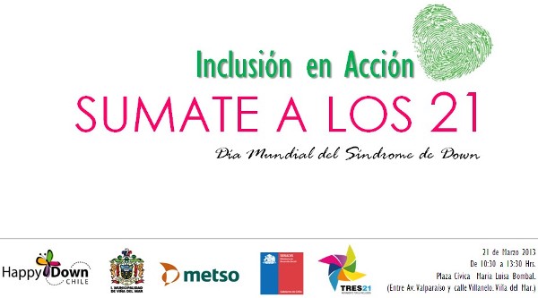 Afiche celebración Día Mundial del Sóndrome de Down