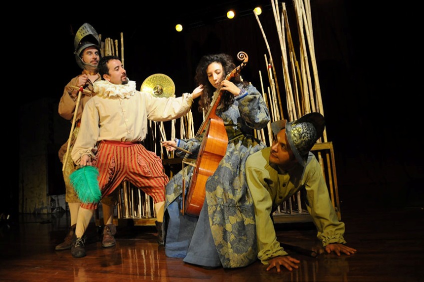 Imagen de la obra La Araucana de Tryo Teatro Banda