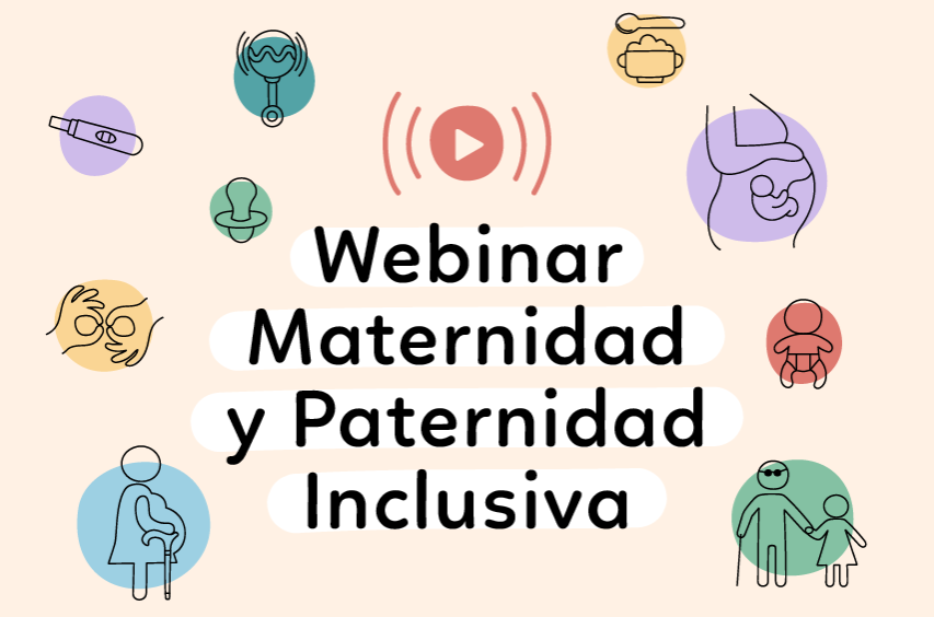 Imagen de webinar Maternidad y Paternidad Inclusiva.