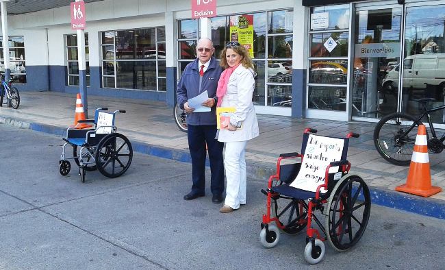 Senadis Magallanes promueve el uso correcto de estacionamientos reservados para personas con discapacidad