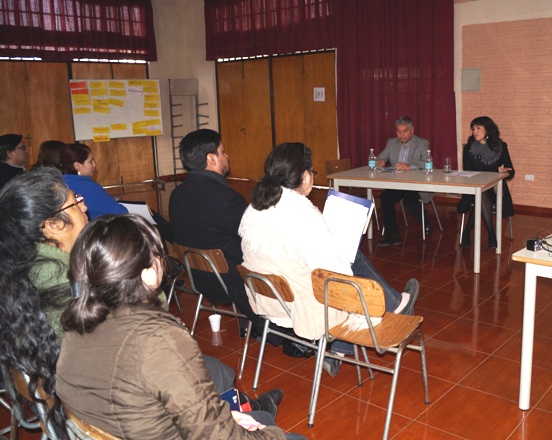 Subdirectora Nacional junto al Diputado Claudio Arriagada.