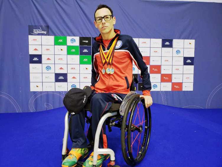Alberto Abarza logró 4 medallas de oro y récord parapanamericano en Berlín