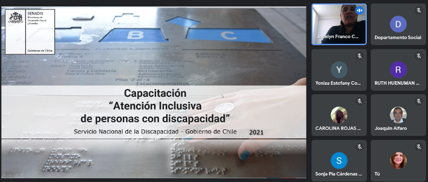 Senadis Antofagasta capacitó a funcionarios municipales en atención inclusiva