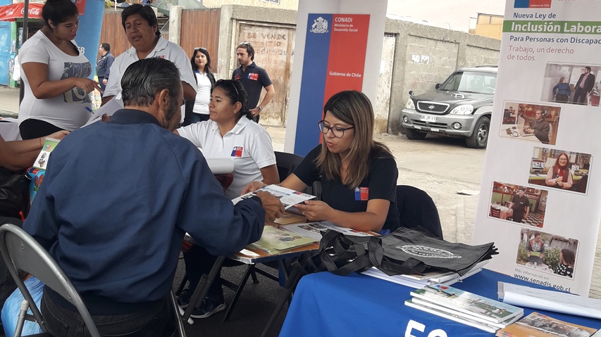 En Arica SENADIS participa en actividad de Gobierno en Terreno