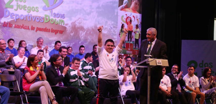 Inauguración de los Segundos Juegos Deportivos Down.