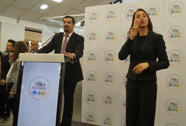Director Nacional de Senadis durante la inauguración del programa. 