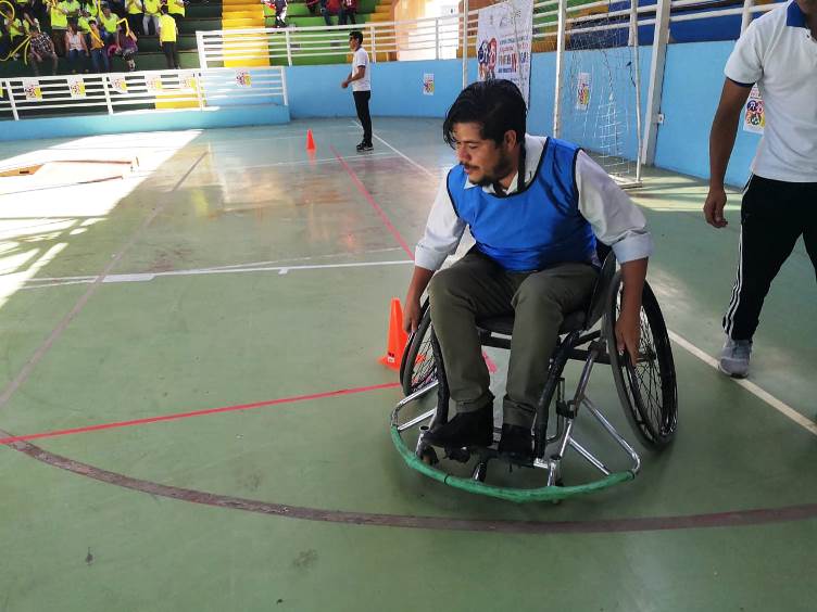 Participante en las Olimpiadas Especiales de Integración en Arica