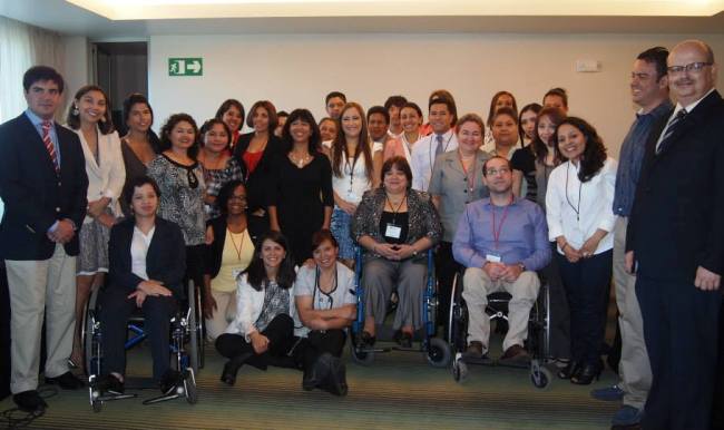 Participantes del Curso Regional sobre Desarrollo Inclusivo con Base Comunitaria.