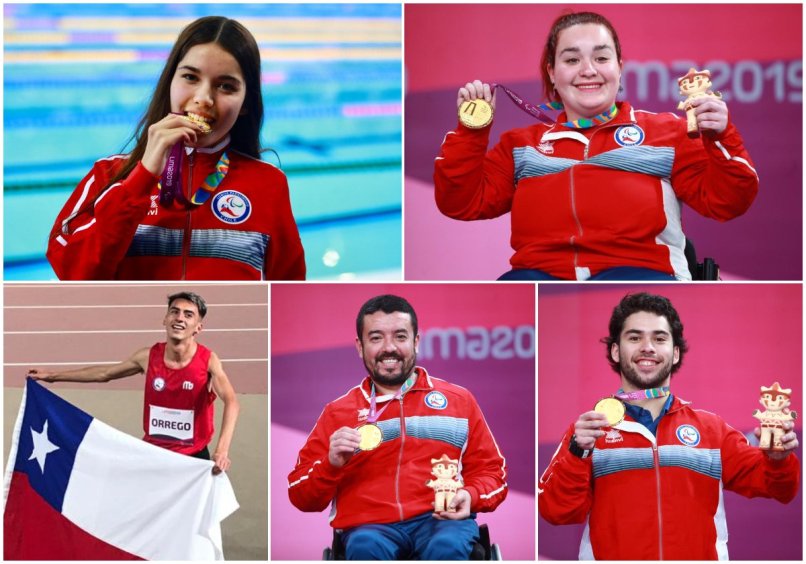Las medallas de Chile en los Juegos Parapanamericanos de Lima 2019.