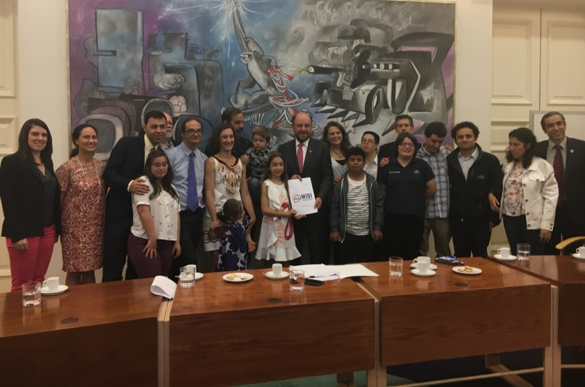 Mesa intersectorial hace entrega de resultados sobre discapacidad intelectual al ministro Alfredo Moreno