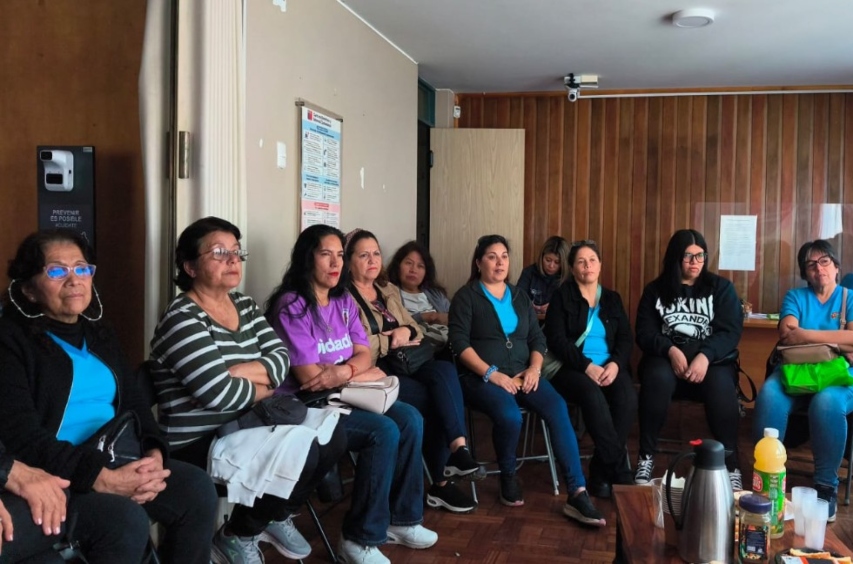 Cuidadoras que participaron en la actividad.
