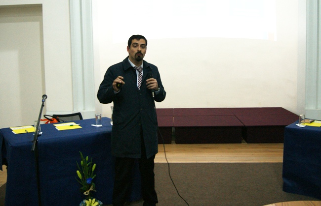 Director Nacional de Senadis, Mauro Tamayo, expone en el lanzamiento del Núcleo 